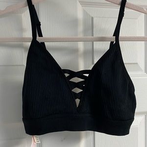 PINK Victoria’s Secret Black Bralette/Crop Top